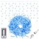 Гірлянда бахрома вулична (зовнішня) Springos 12 м 300 LED Pilot CL306 Blue