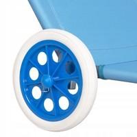 Шезлонг (лежак) для пляжу, тераси і саду з колесами і навісом Springos GC0045