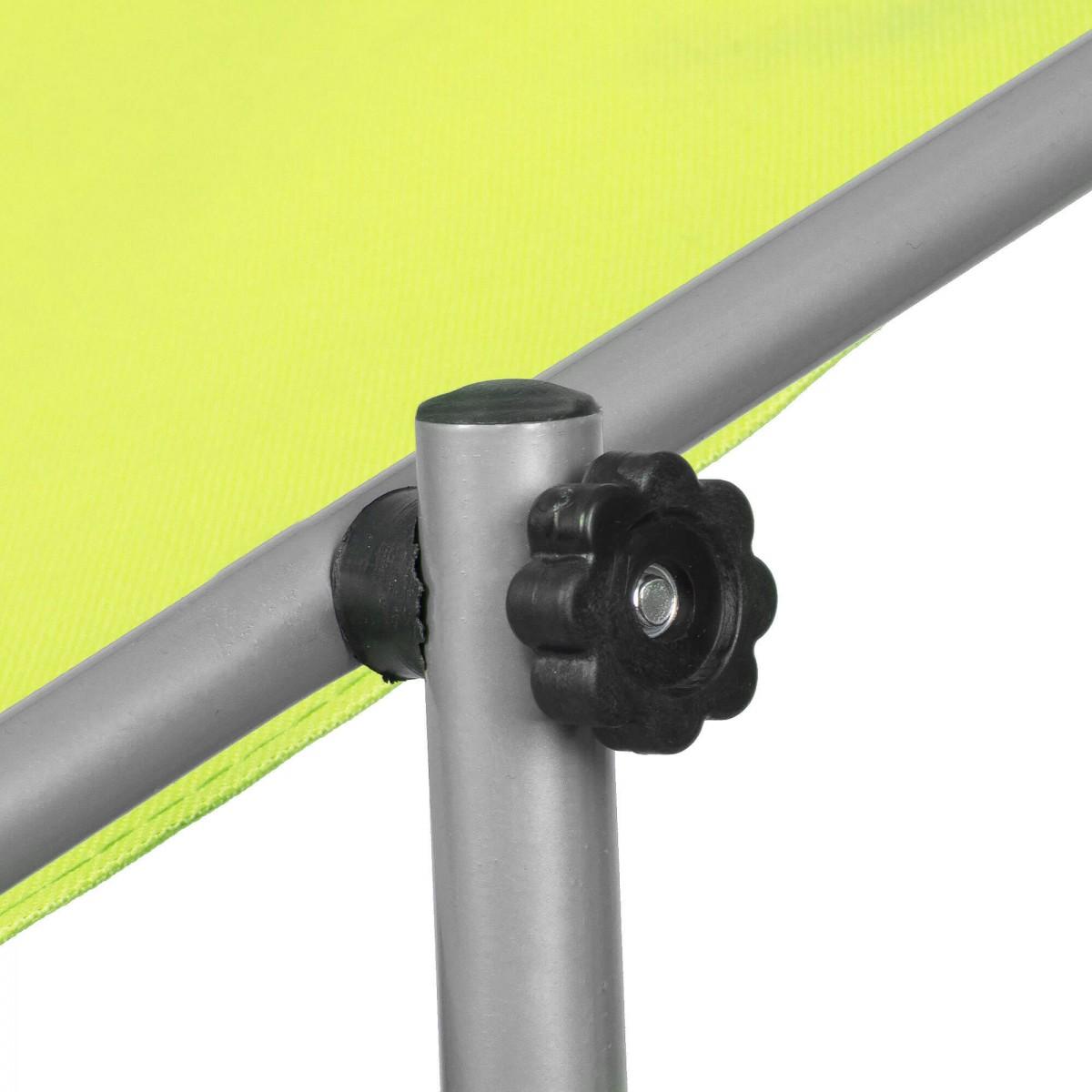 Шезлонг (лежак) для пляжу, тераси і саду з колесами і навісом Springos GC0043