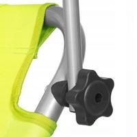 Шезлонг (лежак) для пляжу, тераси і саду з колесами і навісом Springos GC0043