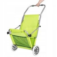 Шезлонг (лежак) для пляжу, тераси і саду з колесами і навісом Springos GC0043