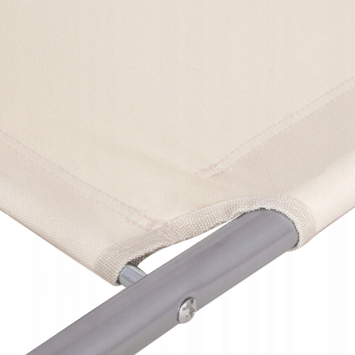 Шезлонг (лежак) для пляжу, тераси і саду з колесами і навісом Springos GC0041