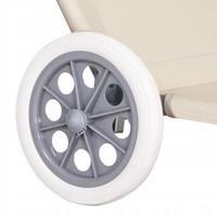 Шезлонг (лежак) для пляжу, тераси і саду з колесами і навісом Springos GC0041