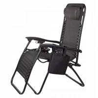 Шезлонг (крісло-лежак) для пляжу, тераси і саду Springos Zero Gravity GC0001