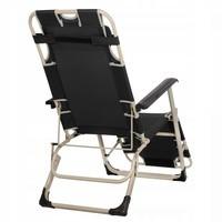 Шезлонг (крісло-лежак) для пляжу, тераси і саду Springos Zero Gravity GC0037