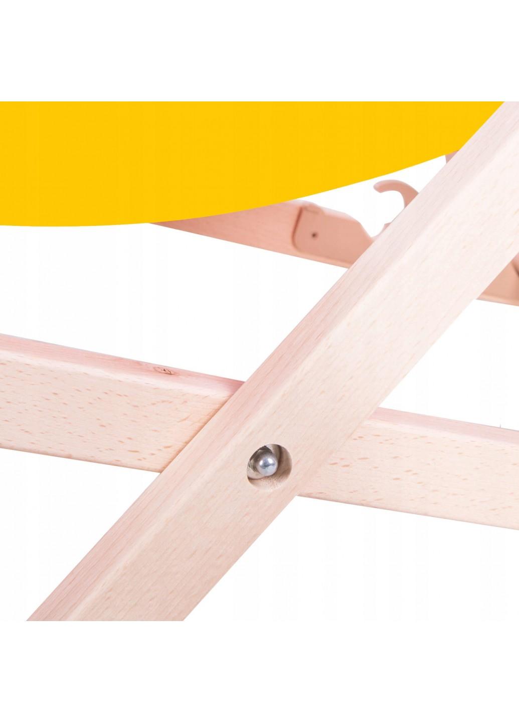 Шезлонг (крісло-лежак) дерев'яний для пляжу, тераси і саду Springos DC0001 YL