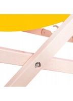 Шезлонг (крісло-лежак) дерев'яний для пляжу, тераси і саду Springos DC0001 YL