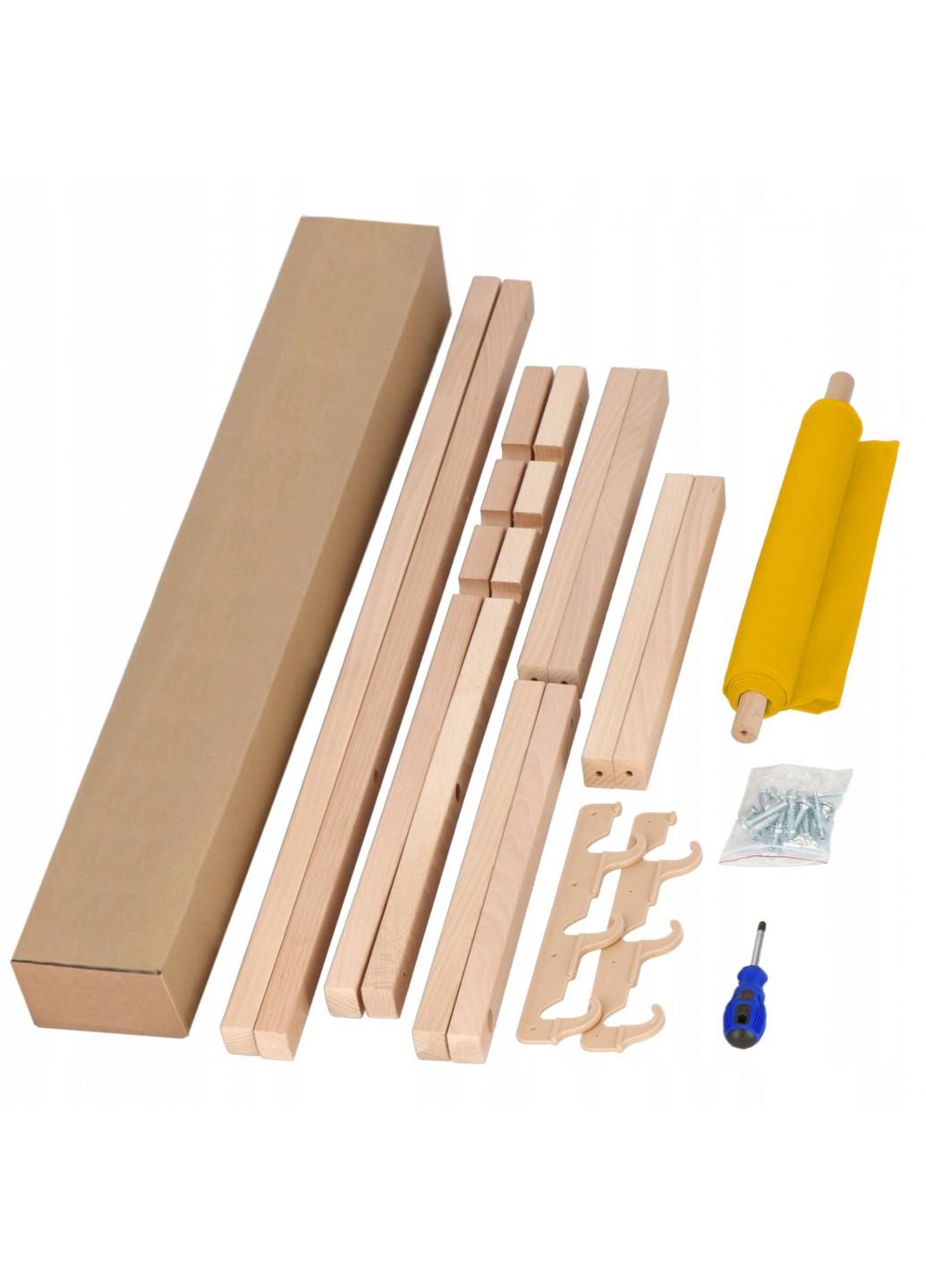 Шезлонг (крісло-лежак) дерев'яний для пляжу, тераси і саду Springos DC0001 YL