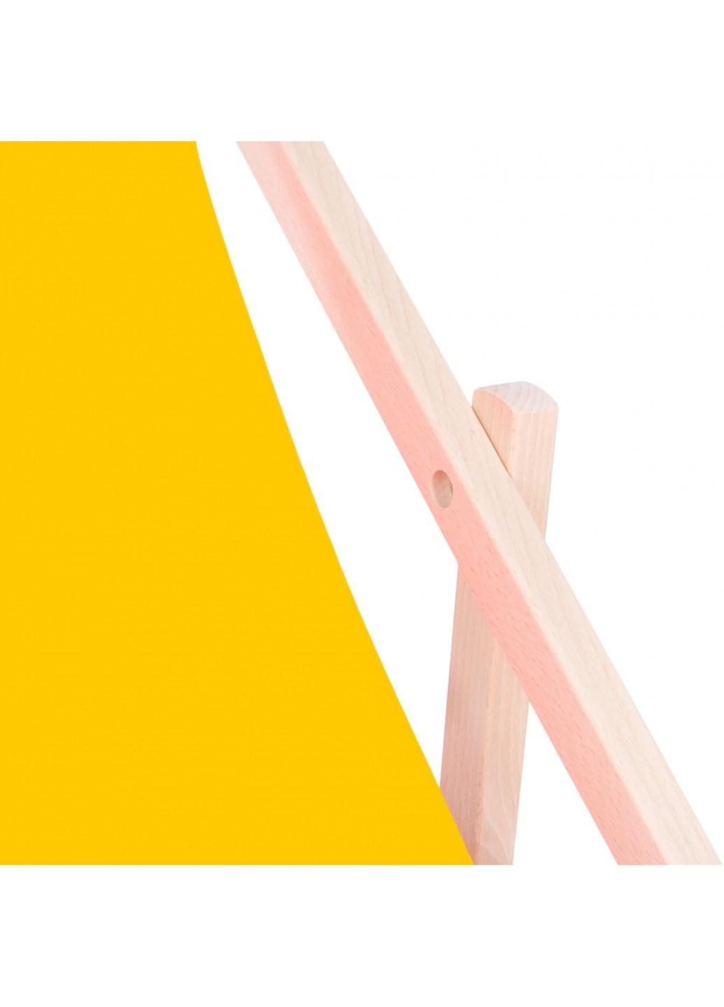 Шезлонг (крісло-лежак) дерев'яний для пляжу, тераси і саду Springos DC0001 YL