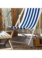 Шезлонг (крісло-лежак) дерев'яний для пляжу, тераси і саду Springos DC0001 WHBL