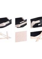 Шезлонг (крісло-лежак) дерев'яний для пляжу, тераси і саду Springos DC0001 TR