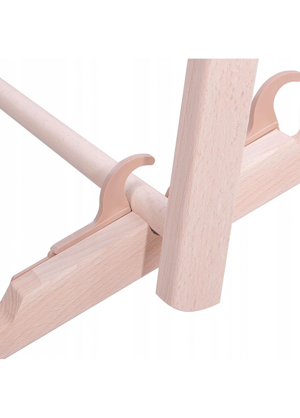 Шезлонг (крісло-лежак) дерев'яний для пляжу, тераси і саду Springos DC0001 RED