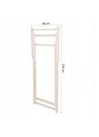 Шезлонг (крісло-лежак) дерев'яний для пляжу, тераси і саду Springos DC0001 RED