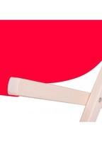 Шезлонг (крісло-лежак) дерев'яний для пляжу, тераси і саду Springos DC0001 RED