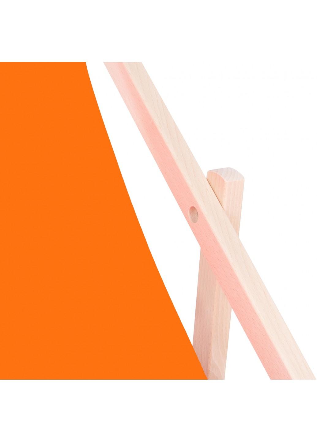 Шезлонг (крісло-лежак) дерев'яний для пляжу, тераси і саду Springos DC0001 OR