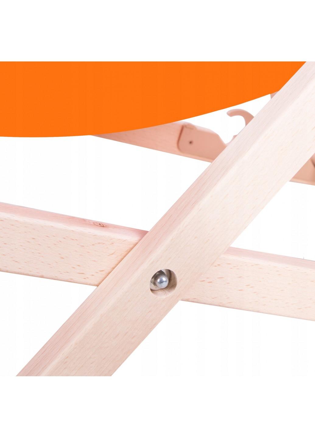 Шезлонг (крісло-лежак) дерев'яний для пляжу, тераси і саду Springos DC0001 OR