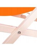 Шезлонг (крісло-лежак) дерев'яний для пляжу, тераси і саду Springos DC0001 OR