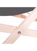 Шезлонг (крісло-лежак) дерев'яний для пляжу, тераси і саду Springos DC0001 GR