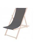 Шезлонг (крісло-лежак) дерев'яний для пляжу, тераси і саду Springos DC0001 GR