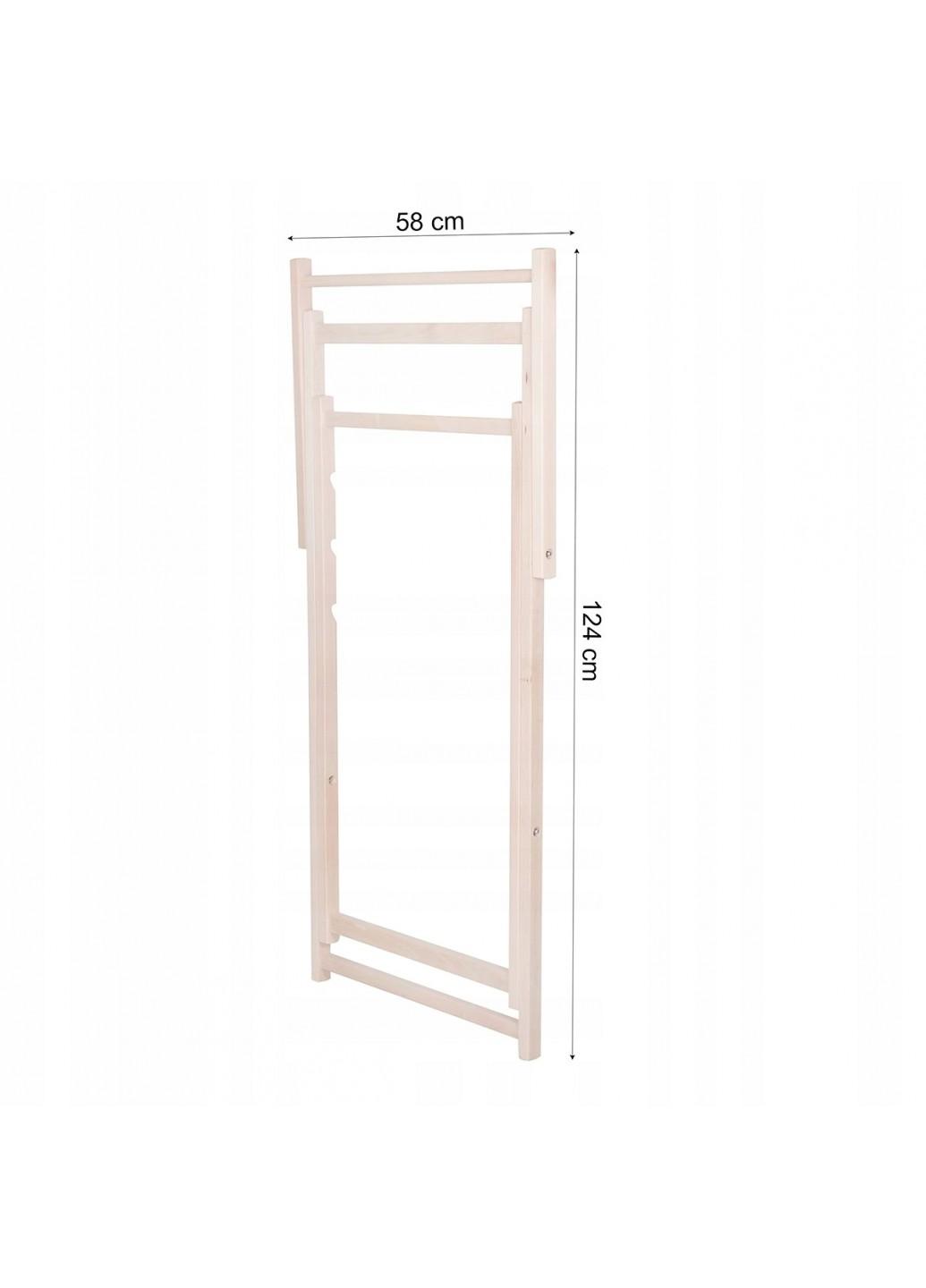 Шезлонг (крісло-лежак) дерев'яний для пляжу, тераси і саду Springos DC0001 BURGUND
