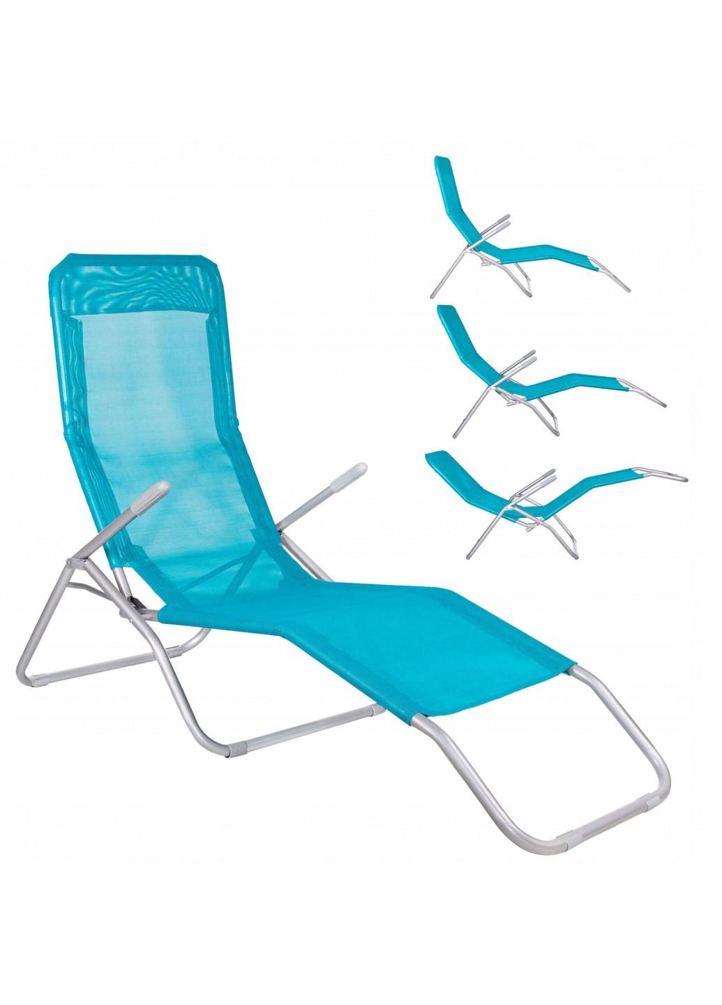 Шезлонг (лежак) для пляжу, тераси і саду Springos GC0046