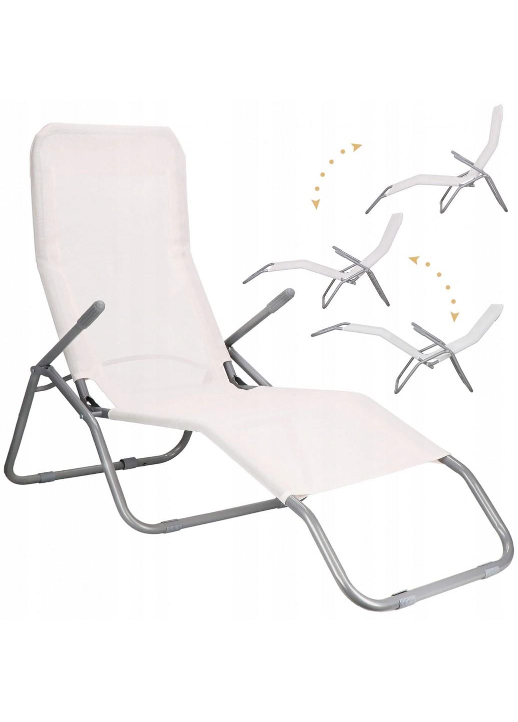 Шезлонг (лежак) для пляжу, тераси і саду Springos GC0032