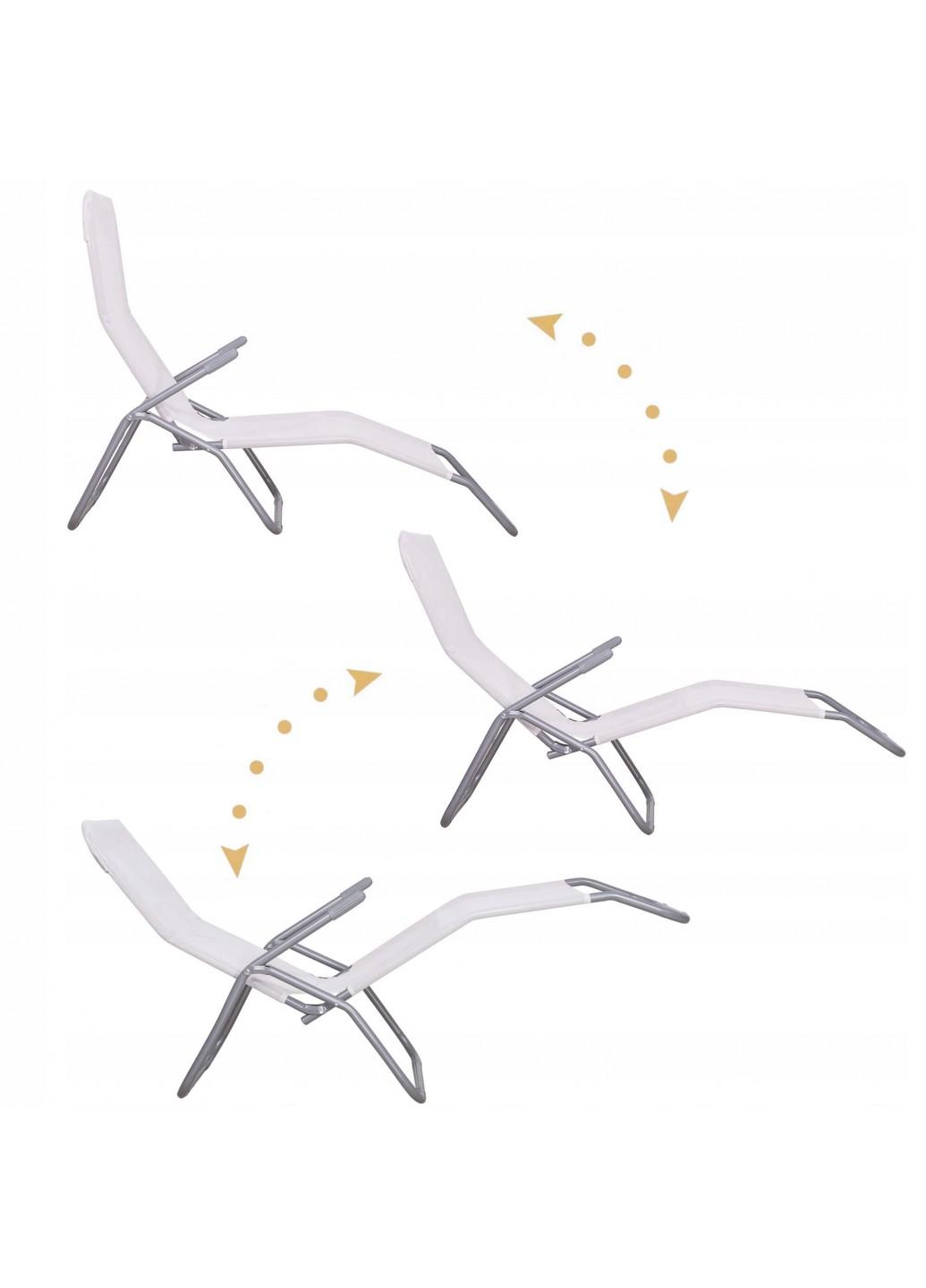 Шезлонг (лежак) для пляжу, тераси і саду Springos GC0032