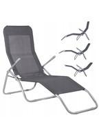 Шезлонг (лежак) для пляжу, тераси і саду Springos GC0016