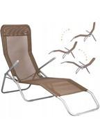 Шезлонг (лежак) для пляжу, тераси і саду Springos GC0048