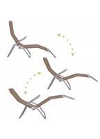 Шезлонг (лежак) для пляжу, тераси і саду Springos GC0048