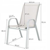 Крісло садове Springos для балкону і тераси GC0035