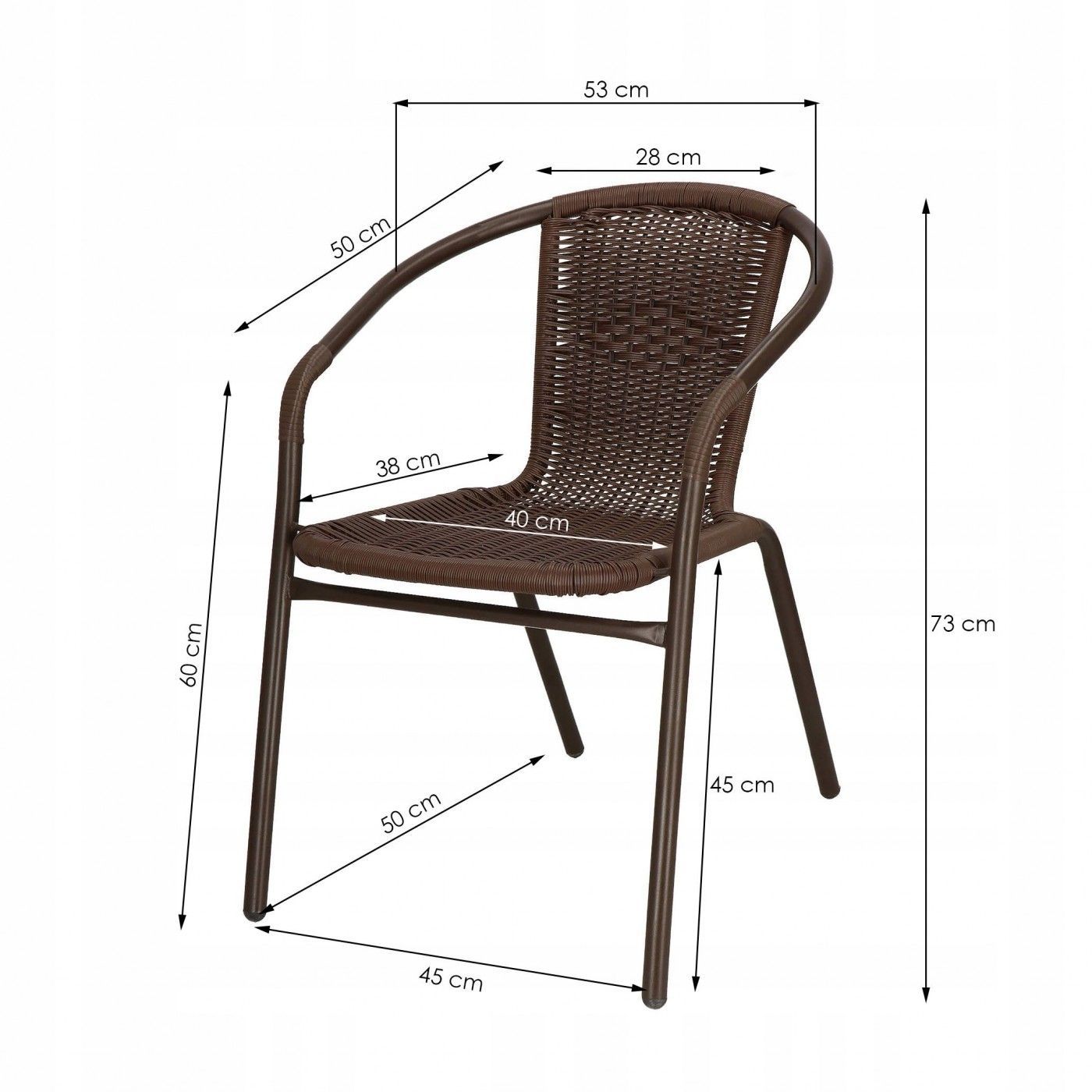 Крісло садове Springos для балкону і тераси GF1022