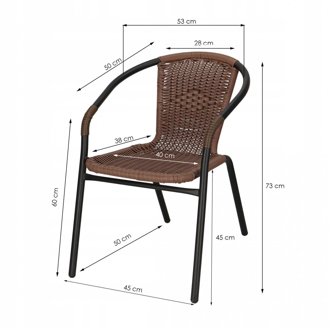 Крісло садове Springos для балкону і тераси GF1029
