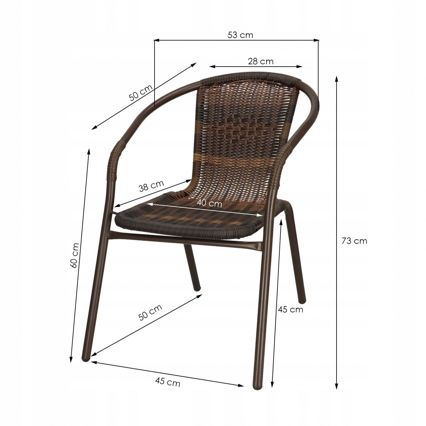 Крісло садове Springos для балкону і тераси GF1030