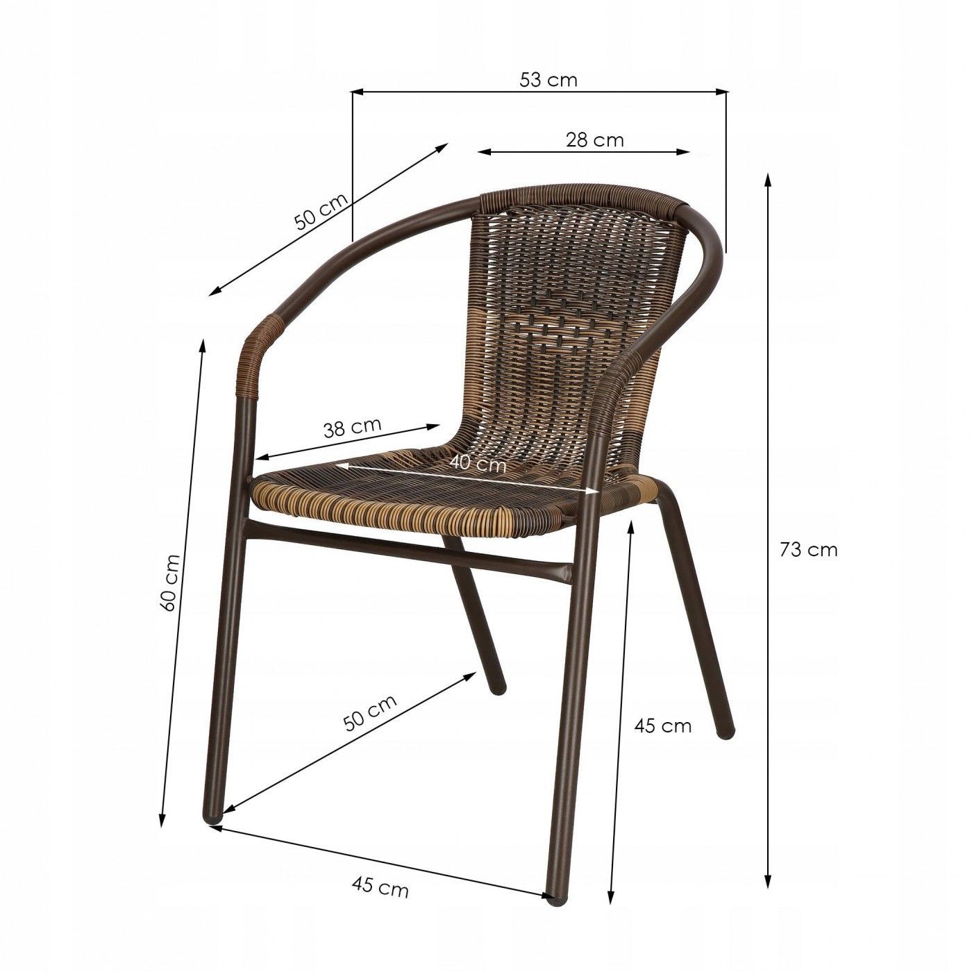 Крісло садове Springos для балкону і тераси GF1031