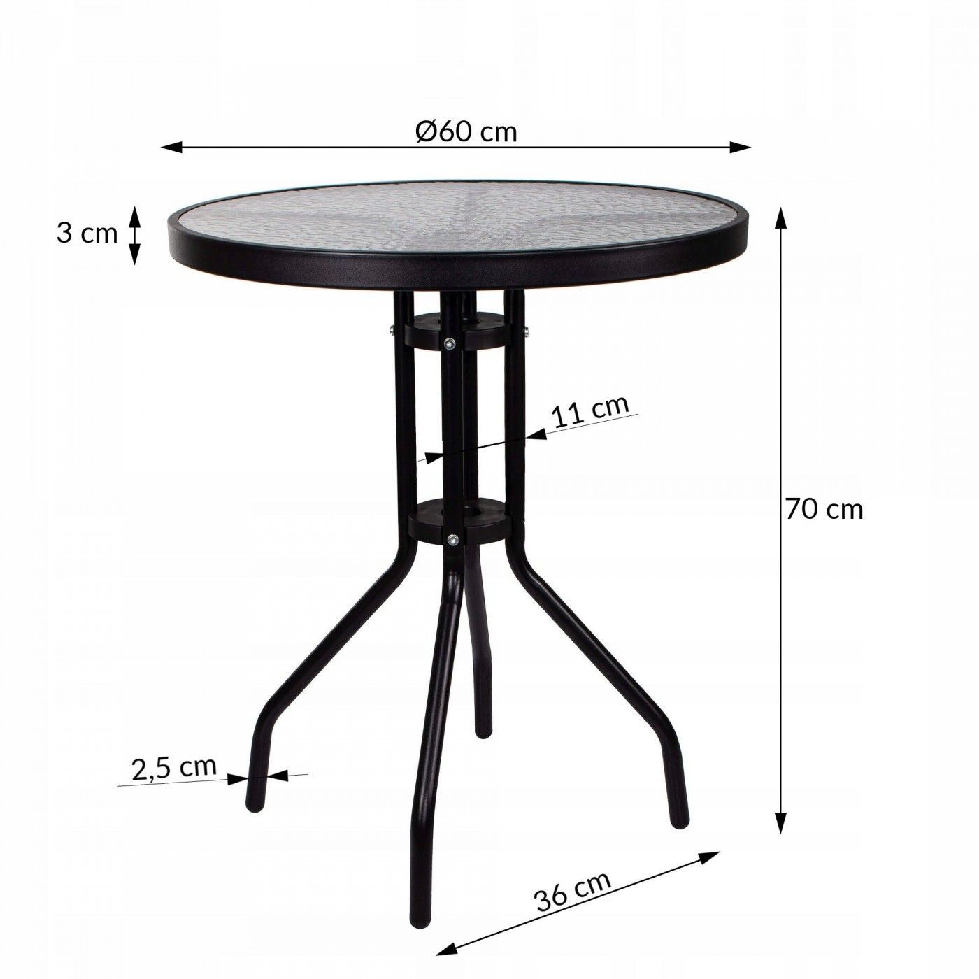 Стіл садовий Springos для балкону і тераси GF1010