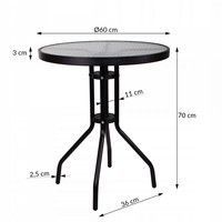 Стіл садовий Springos для балкону і тераси GF1010