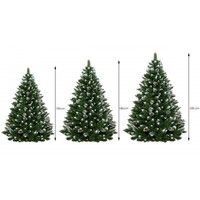 Штучна ялинка Springos 150 см кавказька засніжена з шишками Premium CT0053