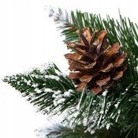 Штучна ялинка Springos 150 см кавказька засніжена з шишками Premium CT0053