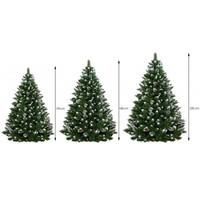 Штучна ялинка Springos 180 см кавказька засніжена з шишками Premium CT0052