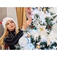 Штучна ялинка Springos 220 см сосна зі стволом засніжена з шишками CT0046