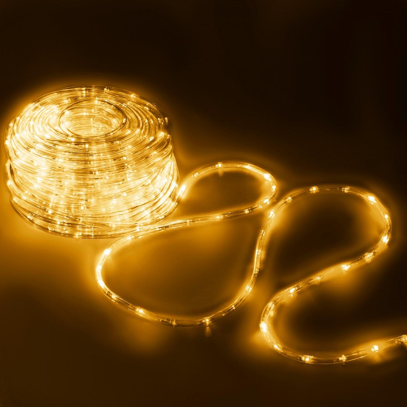 Гірлянда дюралайт вулична (зовнішня) Springos Rope Lights 20 м 480 LED CL1204 Warm White