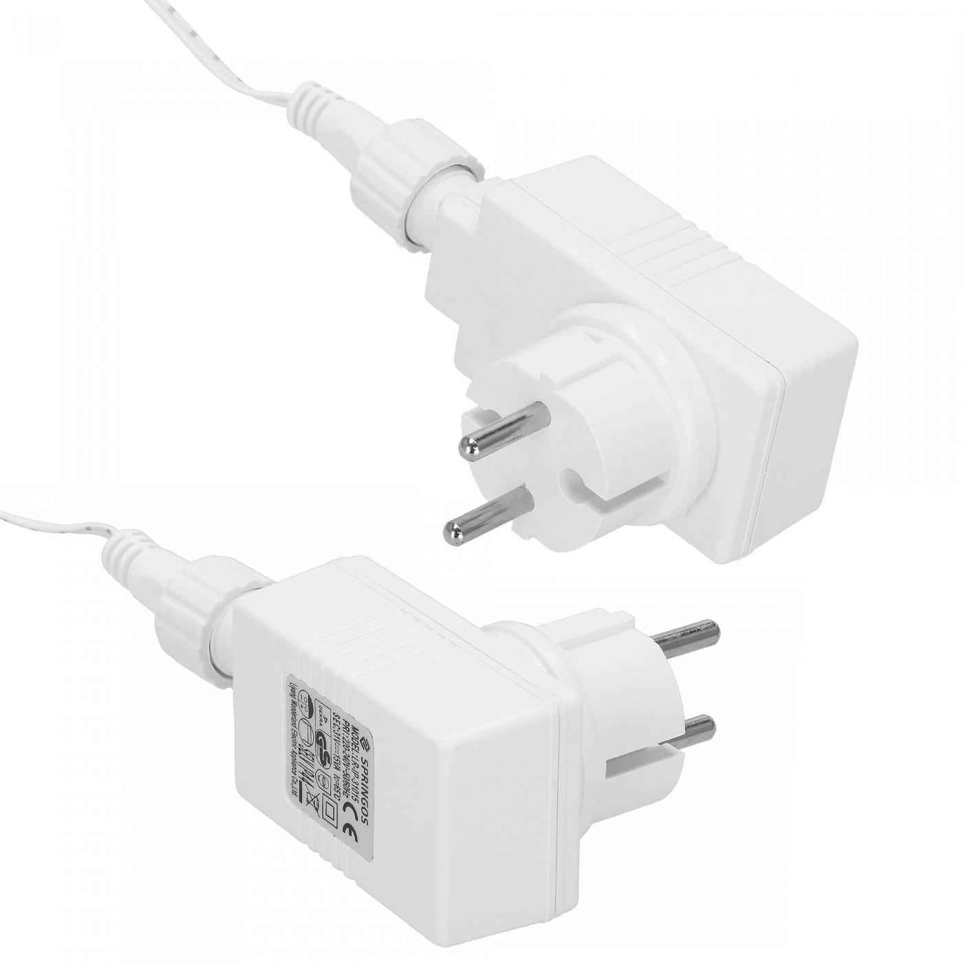 Гірлянда бахрома вулична (зовнішня) Springos 20 м 500 LED + Flash CL0516 Cold White