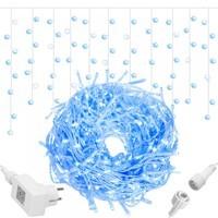 Гірлянда бахрома вулична (зовнішня) Springos 20 м 500 LED + Flash CL0518 Blue