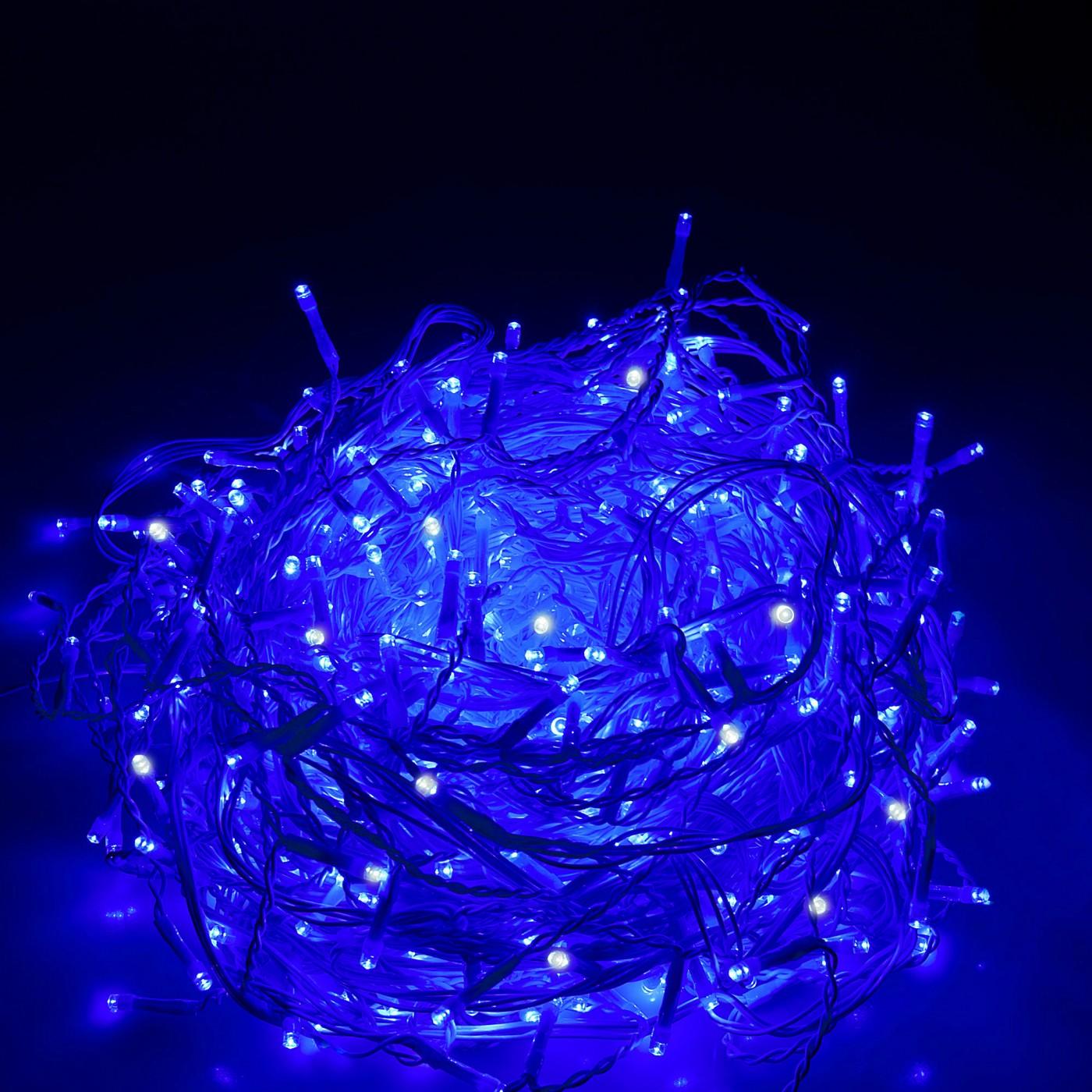 Гірлянда бахрома вулична (зовнішня) Springos 12 м 300 LED + Flash CL0318 Blue