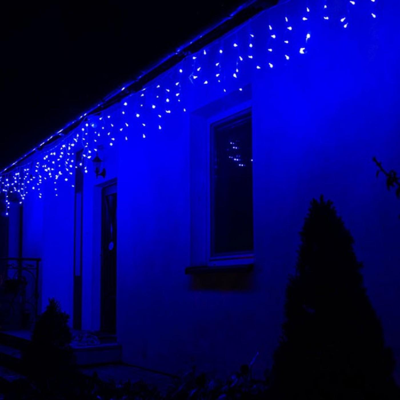 Гірлянда бахрома вулична (зовнішня) Springos 8 м 200 LED CL0202 Blue