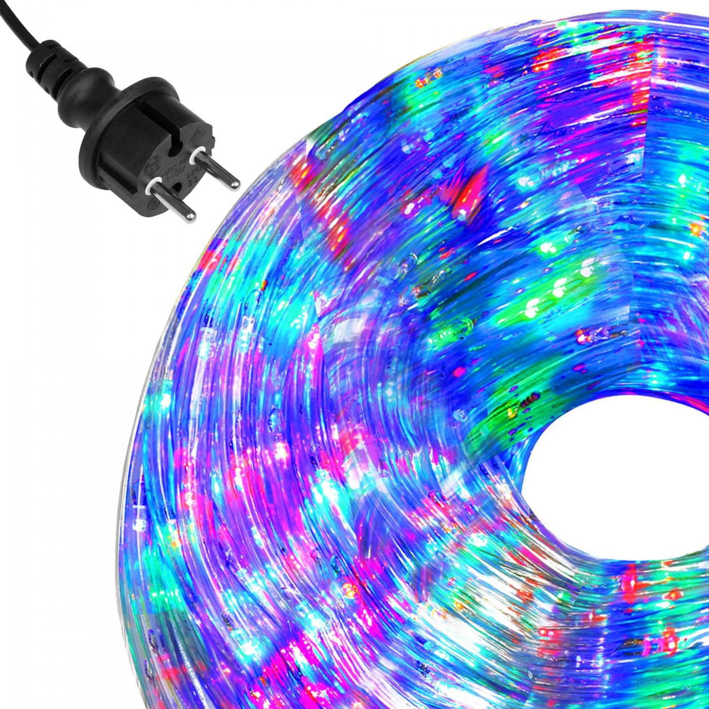 Гірлянда дюралайт вулична (зовнішня) Springos Rope Lights 10 м 240 LED CL1202 Mix