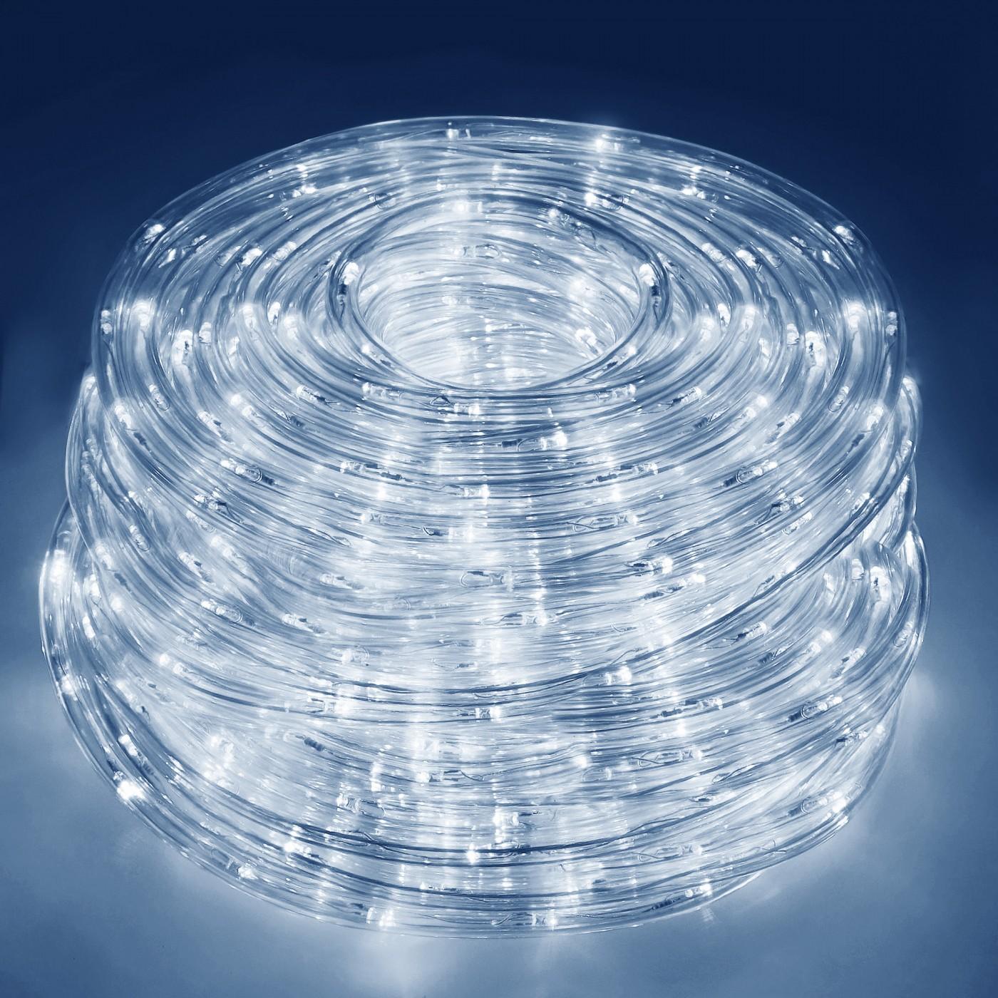 Гірлянда дюралайт вулична (зовнішня) Springos Rope Lights 10 м 240 LED CL1201 Cold White