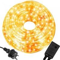 Гірлянда дюралайт вулична (зовнішня) Springos Rope Lights 10 м 240 LED CL1200 Warm White