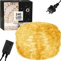 Гірлянда дюралайт вулична (зовнішня) Springos Rope Lights 10 м 240 LED CL1200 Warm White